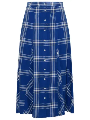 Polo Ralph Lauren Check Patter Button-Up Skirt