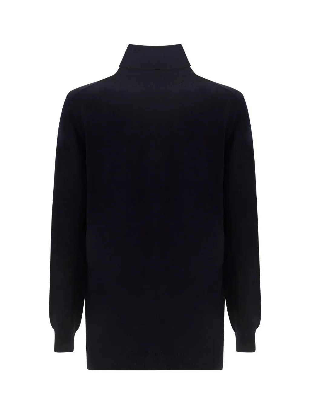 Prada Logo Triangle Roll Neck Knit Jumper