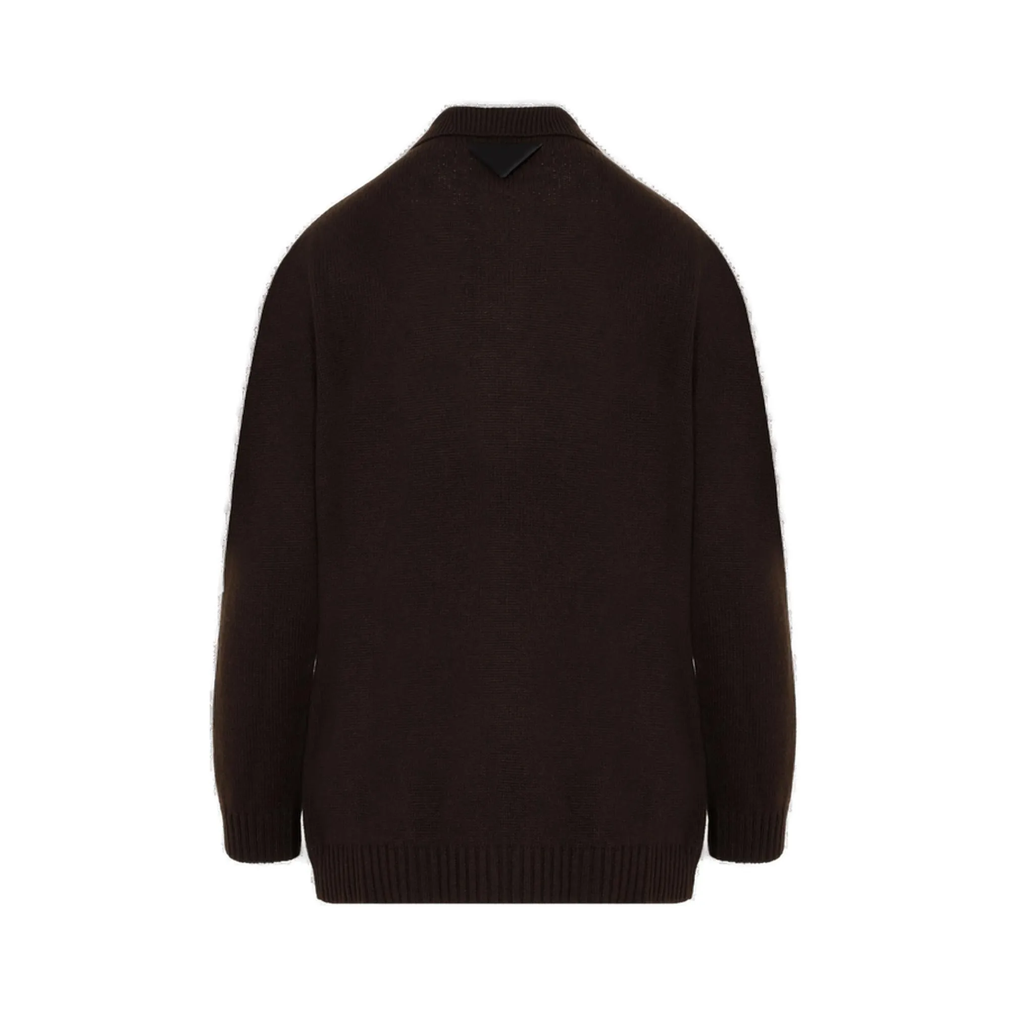 Prada Long-Sleeved Knit Polo Jumper