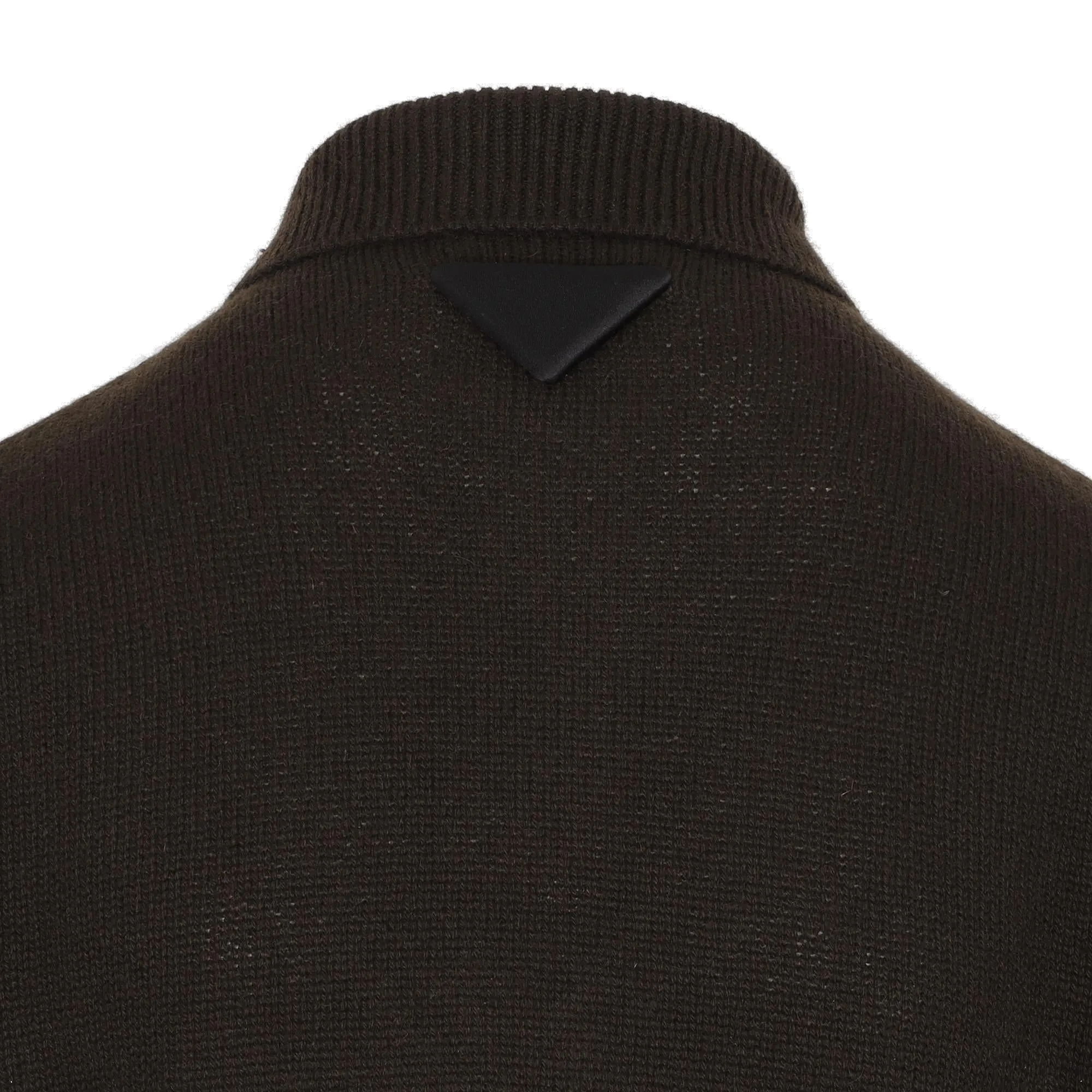 Prada Long-Sleeved Knit Polo Jumper