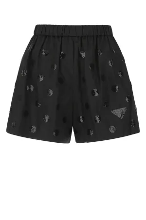 Prada Re-Nylon Sequins Polka-Dot Shorts