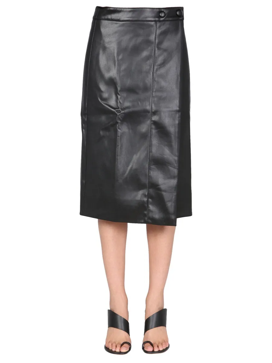Proenza Schouler White Label Straight Cut Midi Skirt