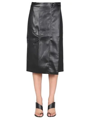 Proenza Schouler White Label Straight Cut Midi Skirt