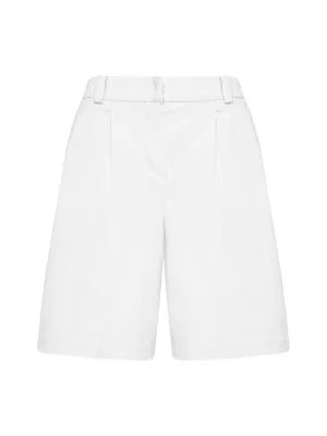 Pt01 Pleat-Detailed Corduroy Shorts