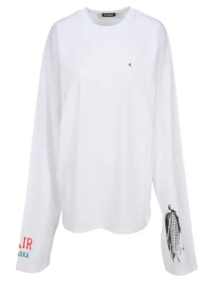 Raf Simons Graphic Printed Long Sleeve T-Shirt
