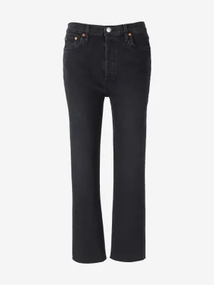 RE/DONE High Rise Stove Pipe Jeans