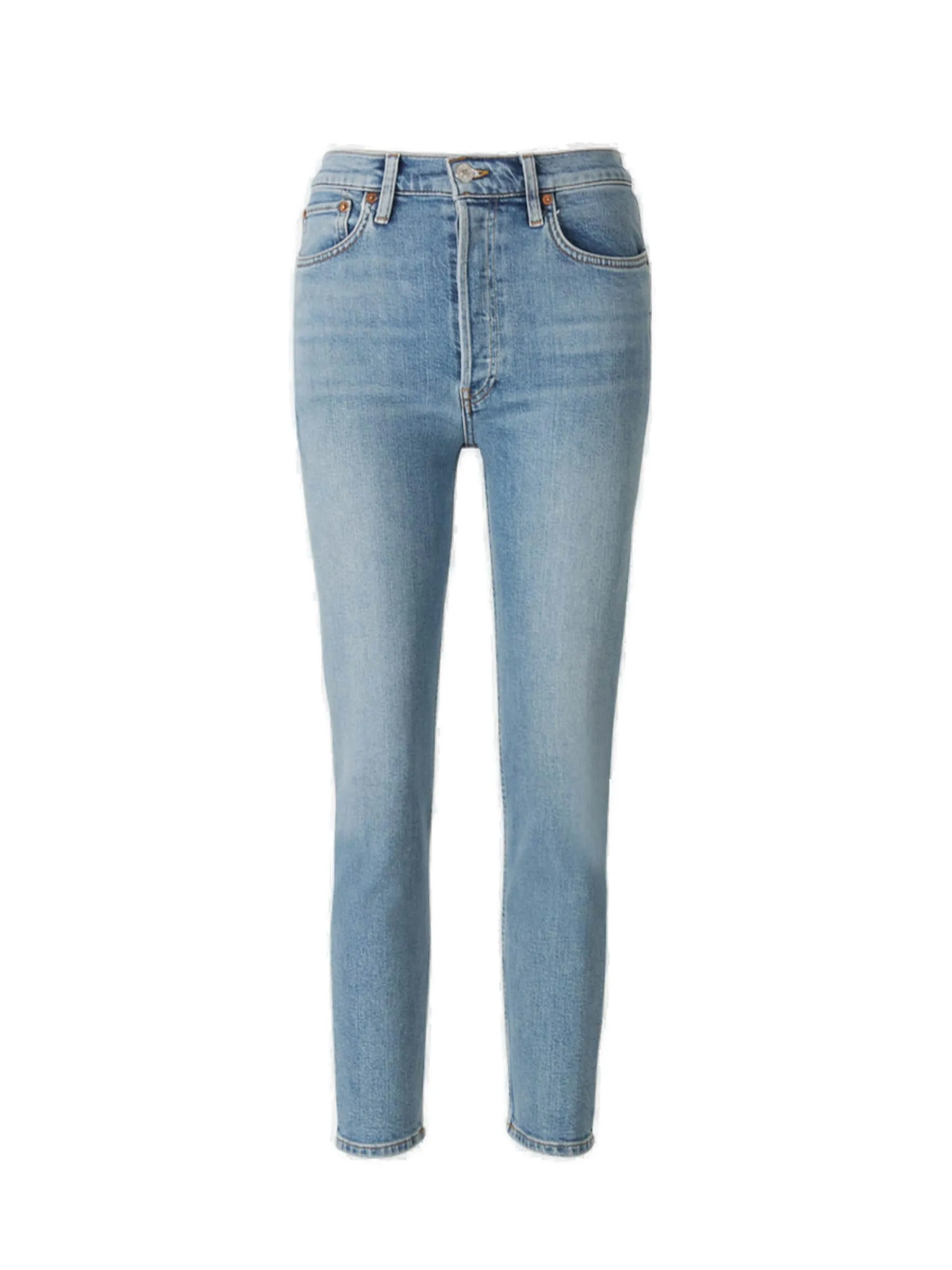 RE/DONE Logo Patch Ankle-Cropped Jeans