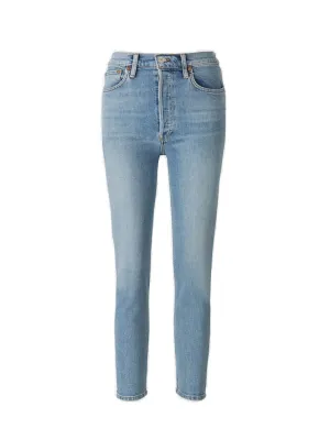 RE/DONE Logo Patch Ankle-Cropped Jeans