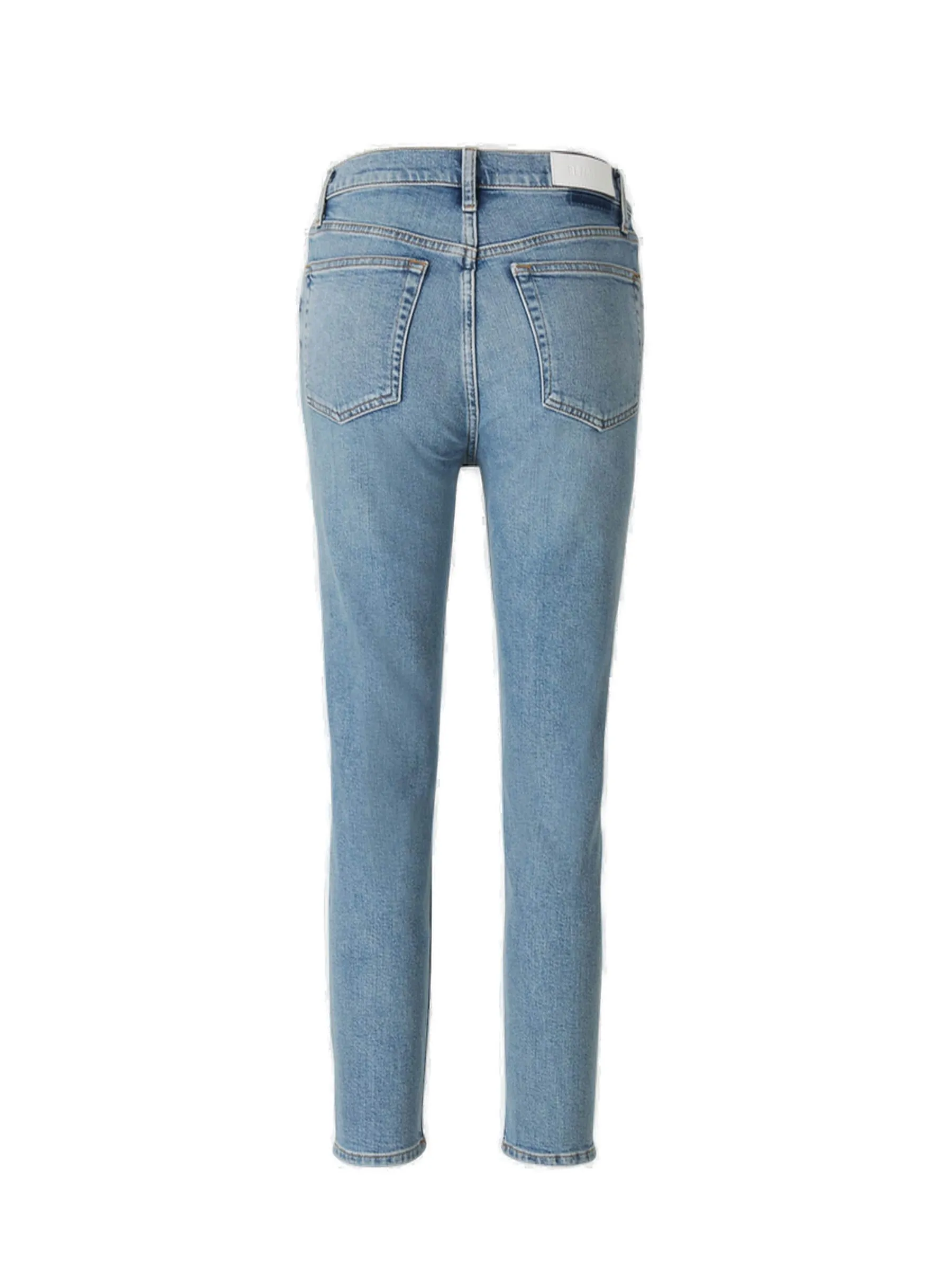 RE/DONE Logo Patch Ankle-Cropped Jeans