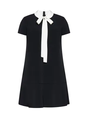 REDValentino Bow Detailed Mini Dress