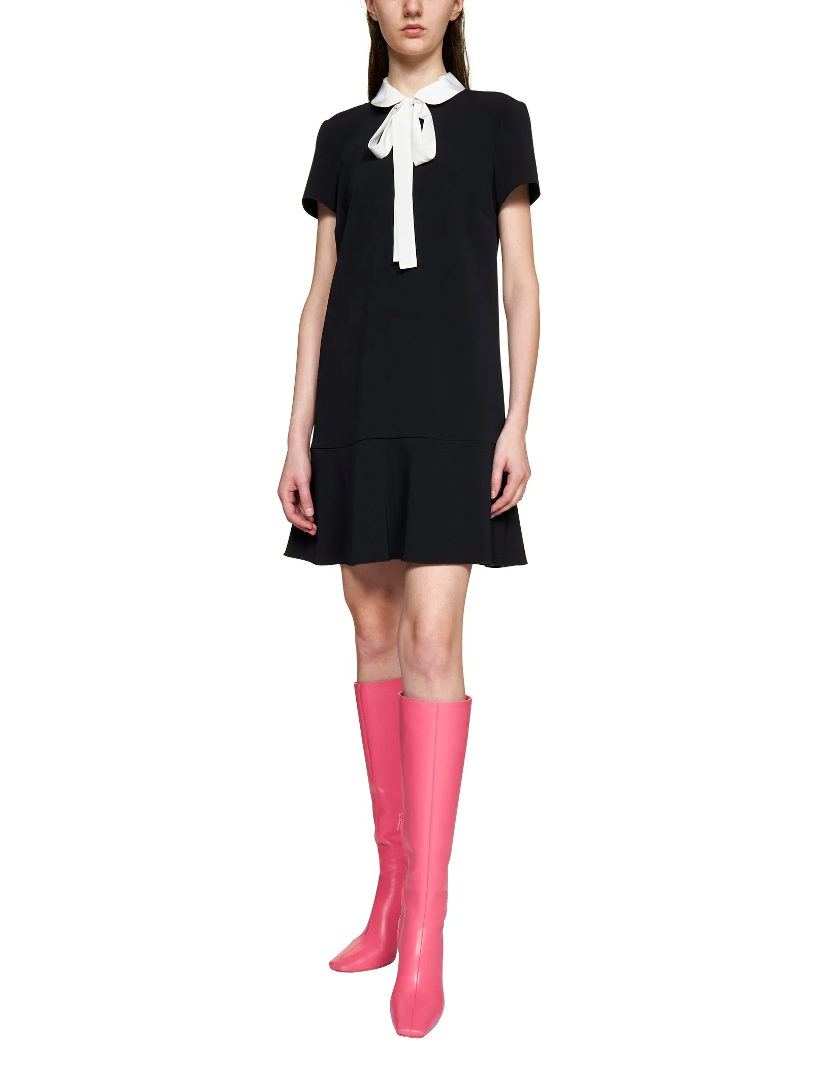 REDValentino Bow Detailed Mini Dress