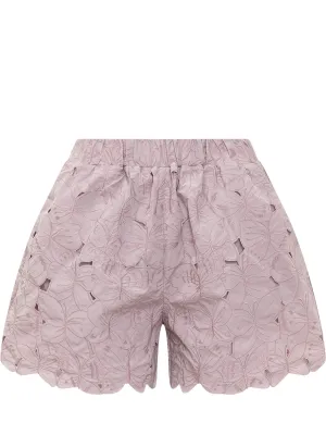 REDValentino Butterfly Cut Out Detailed Shorts