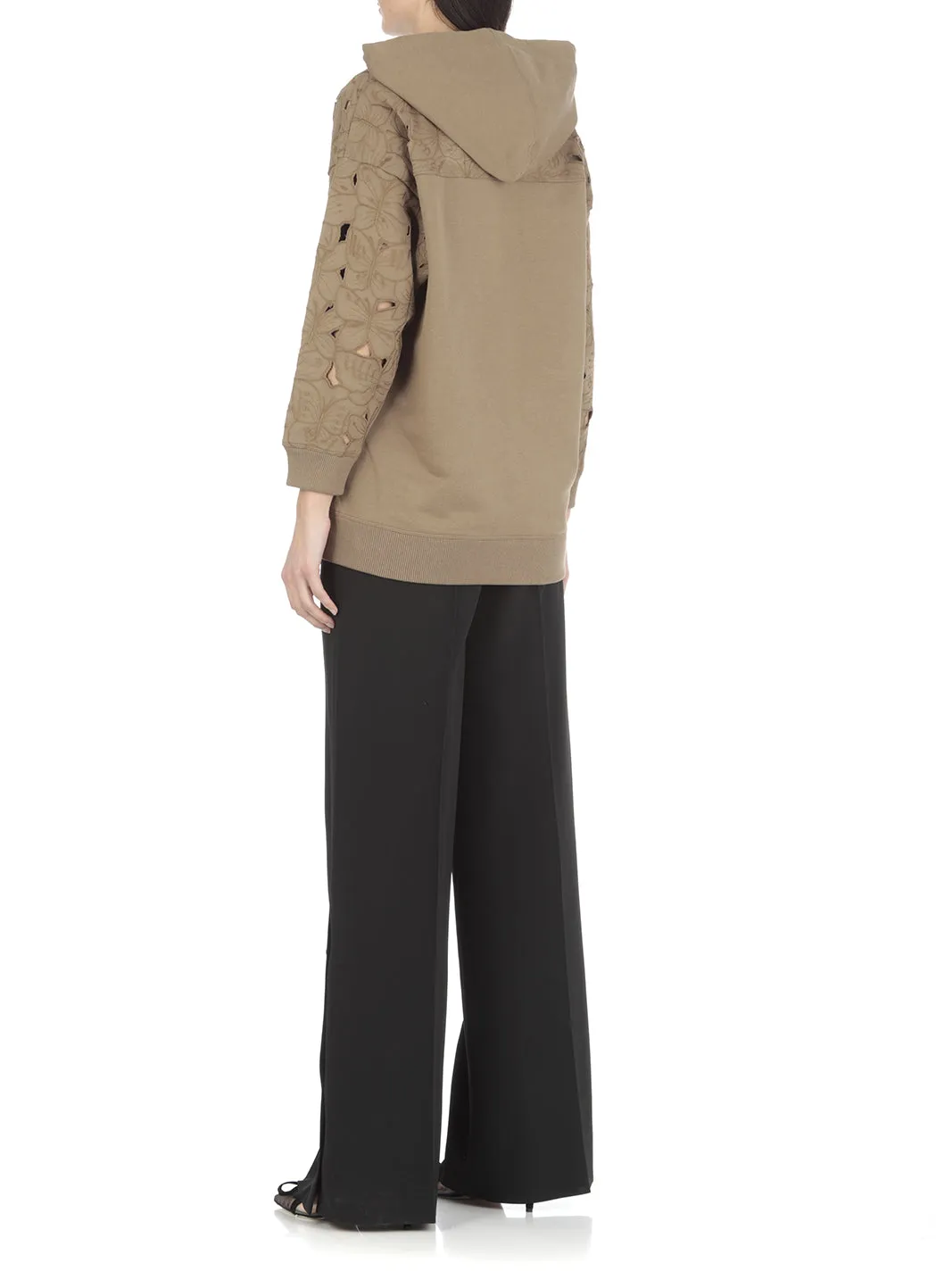 REDValentino Cut-Out Drawstring Hoodie