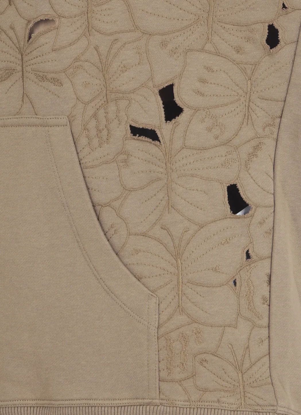 REDValentino Cut-Out Drawstring Hoodie