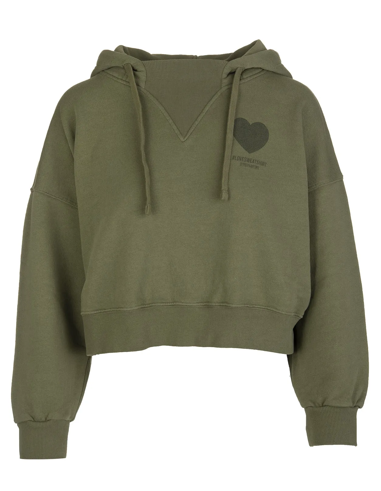 REDValentino Drawstring Slogan Printed Hoodie