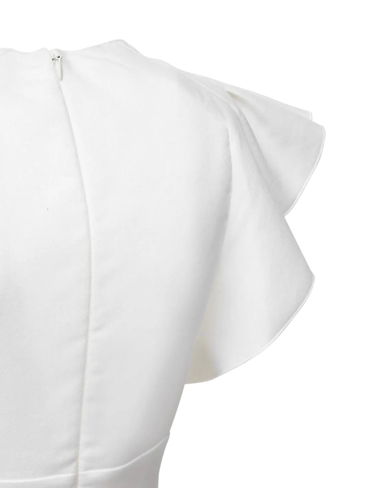 REDValentino Fluttered Sleeve Detail Dress