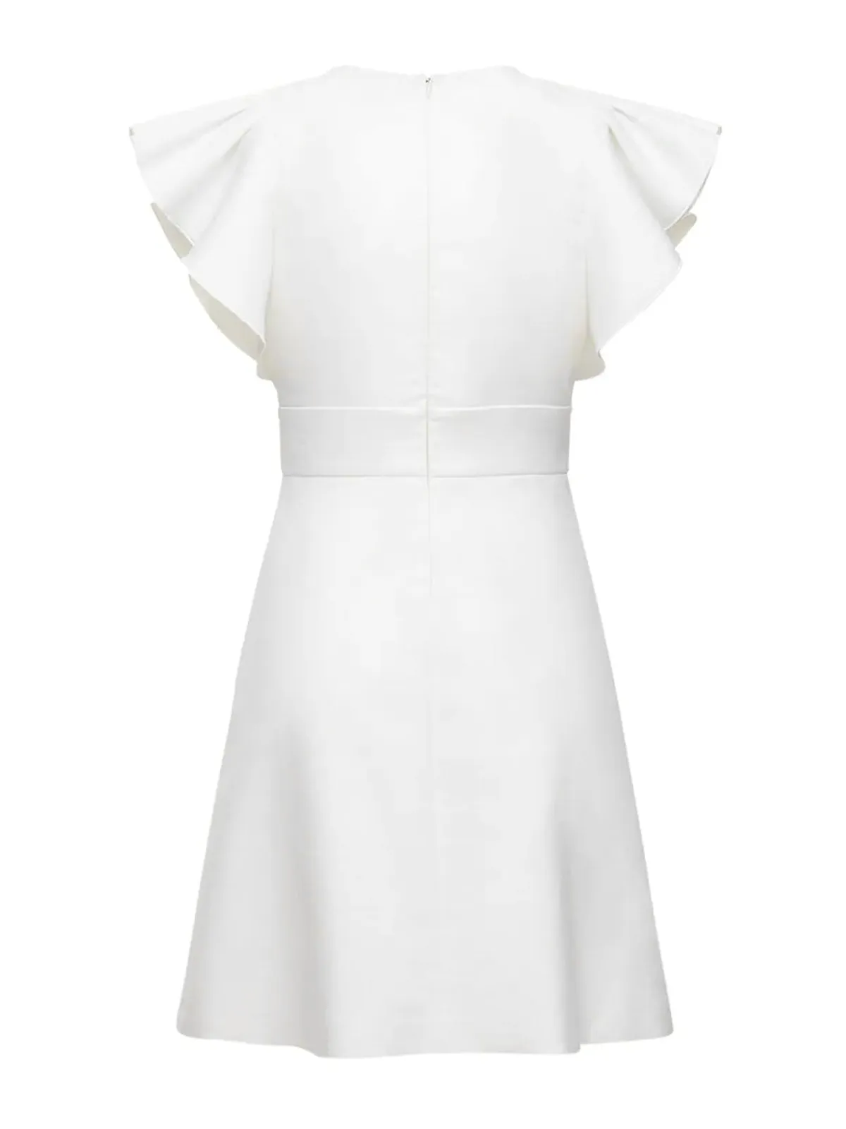 REDValentino Fluttered Sleeve Detail Dress