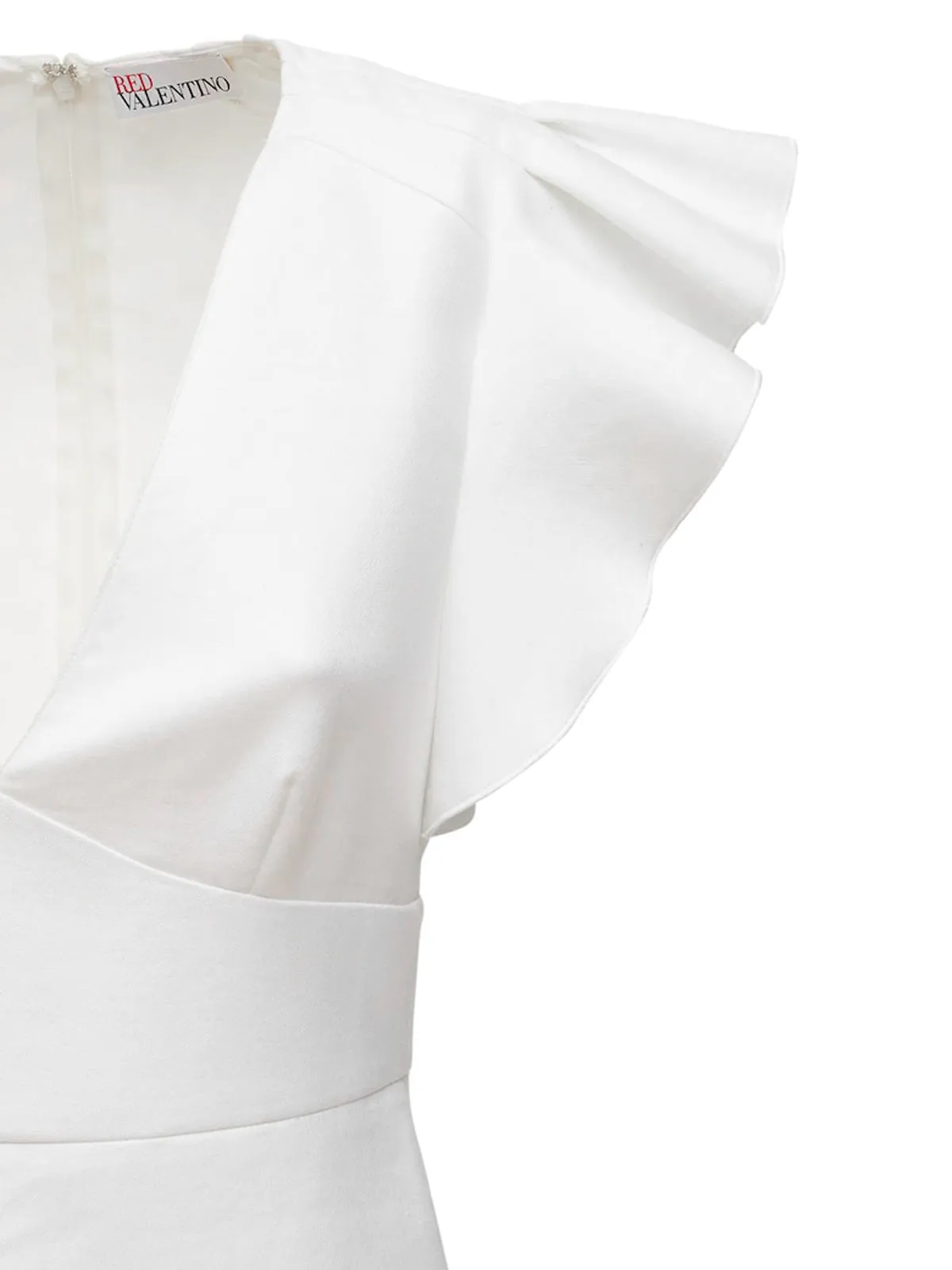 REDValentino Fluttered Sleeve Detail Dress