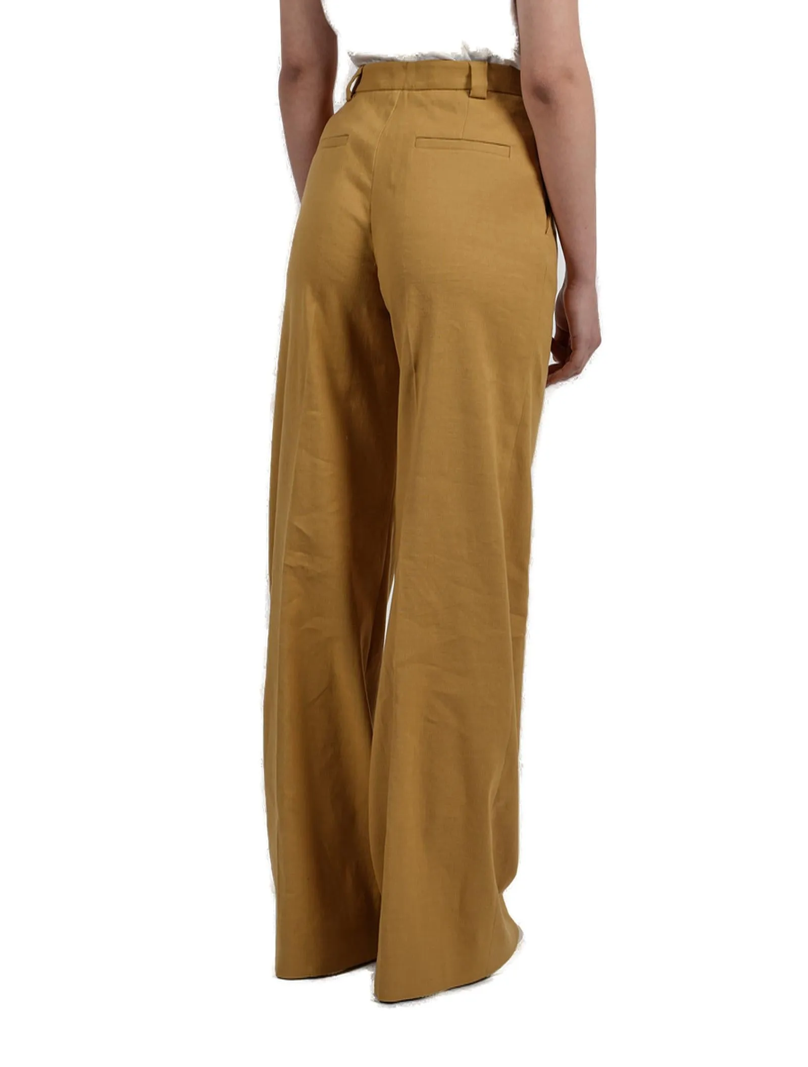 REDValentino High-Rise Straight Leg Tailored Pants