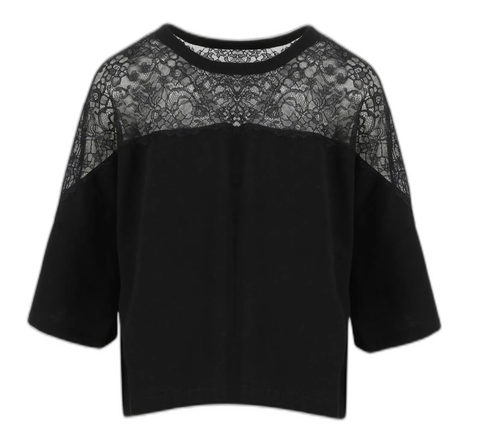 REDValentino Lace Detailed Crewneck T-Shirt