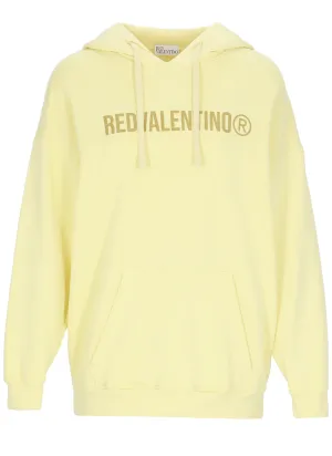 REDValentino Logo Printed Drawstring Hoodie
