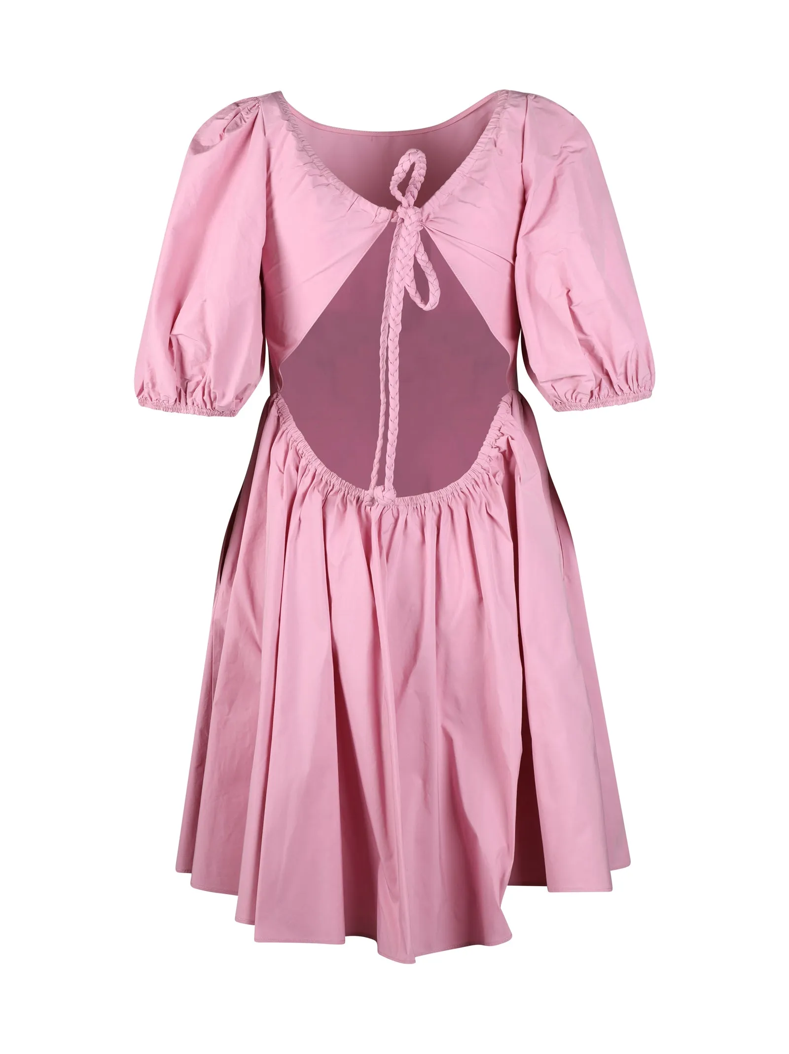 REDValentino Puff Sleeved Round Neck Mini Dress