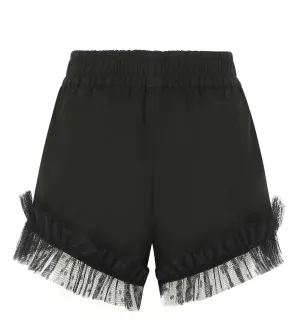 REDValentinoLace Ruffled Detail High-Waisted Shorts