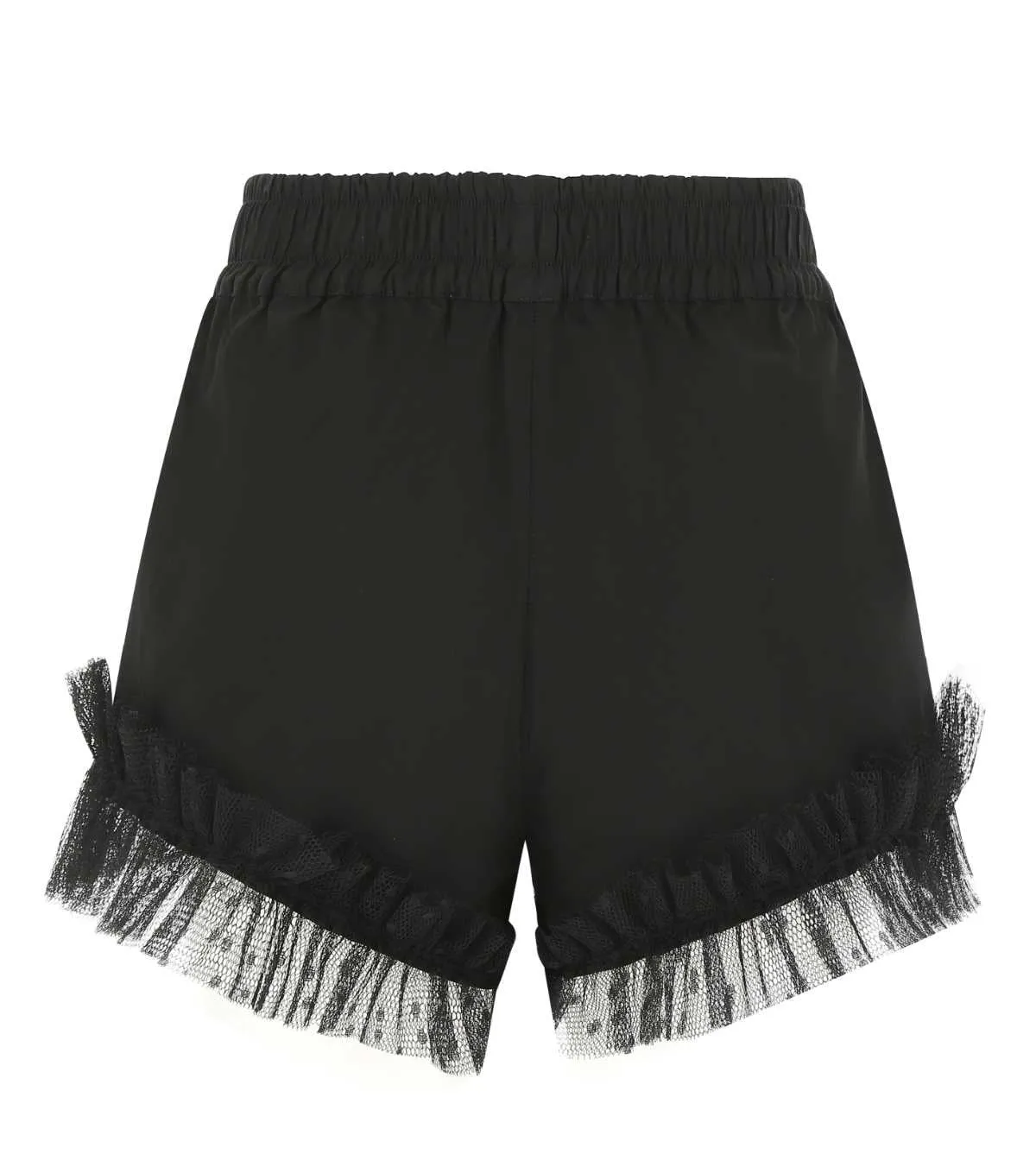 REDValentinoLace Ruffled Detail High-Waisted Shorts