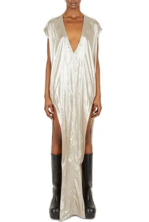 Rick Owens Arrowhead Plunge V-Neck Sleeveless Maxi Dress