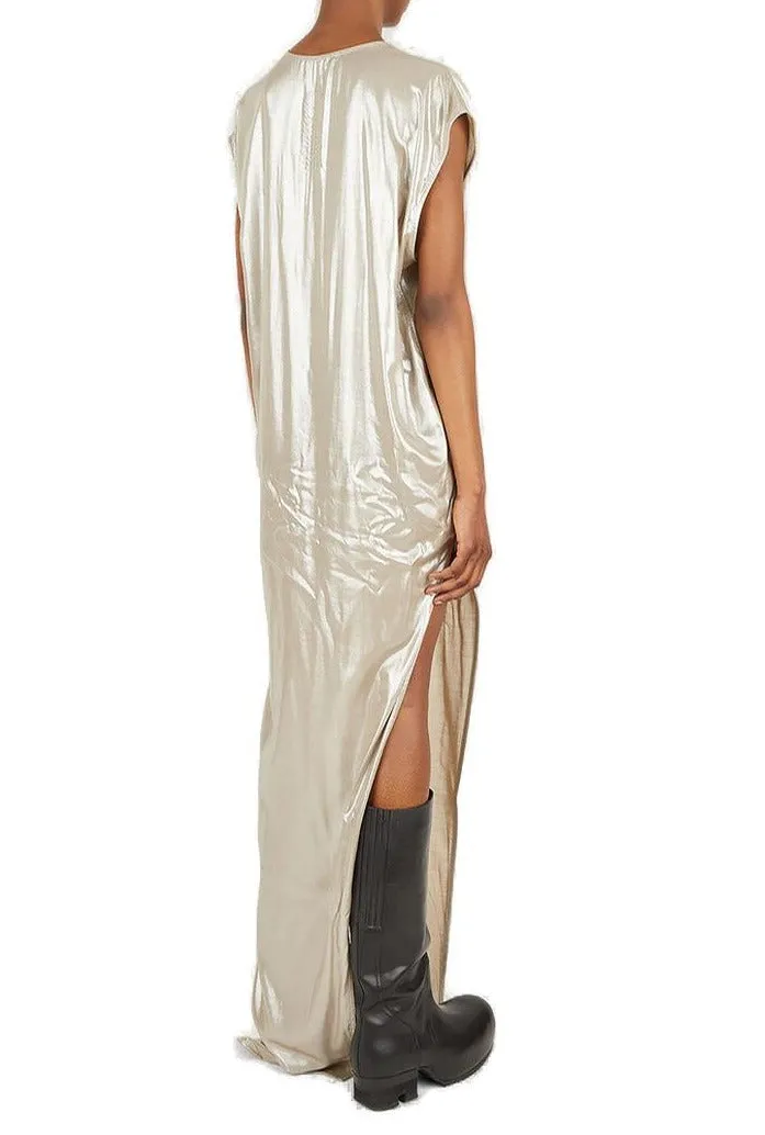Rick Owens Arrowhead Plunge V-Neck Sleeveless Maxi Dress
