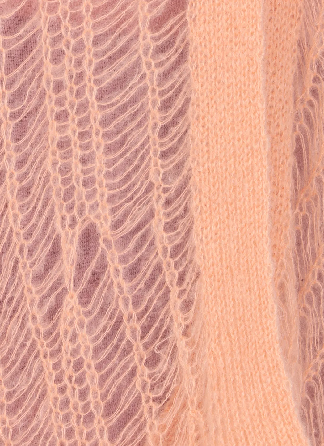 Rick Owens Distressed-Effect Open-Knit Long Sleeved Cardigan