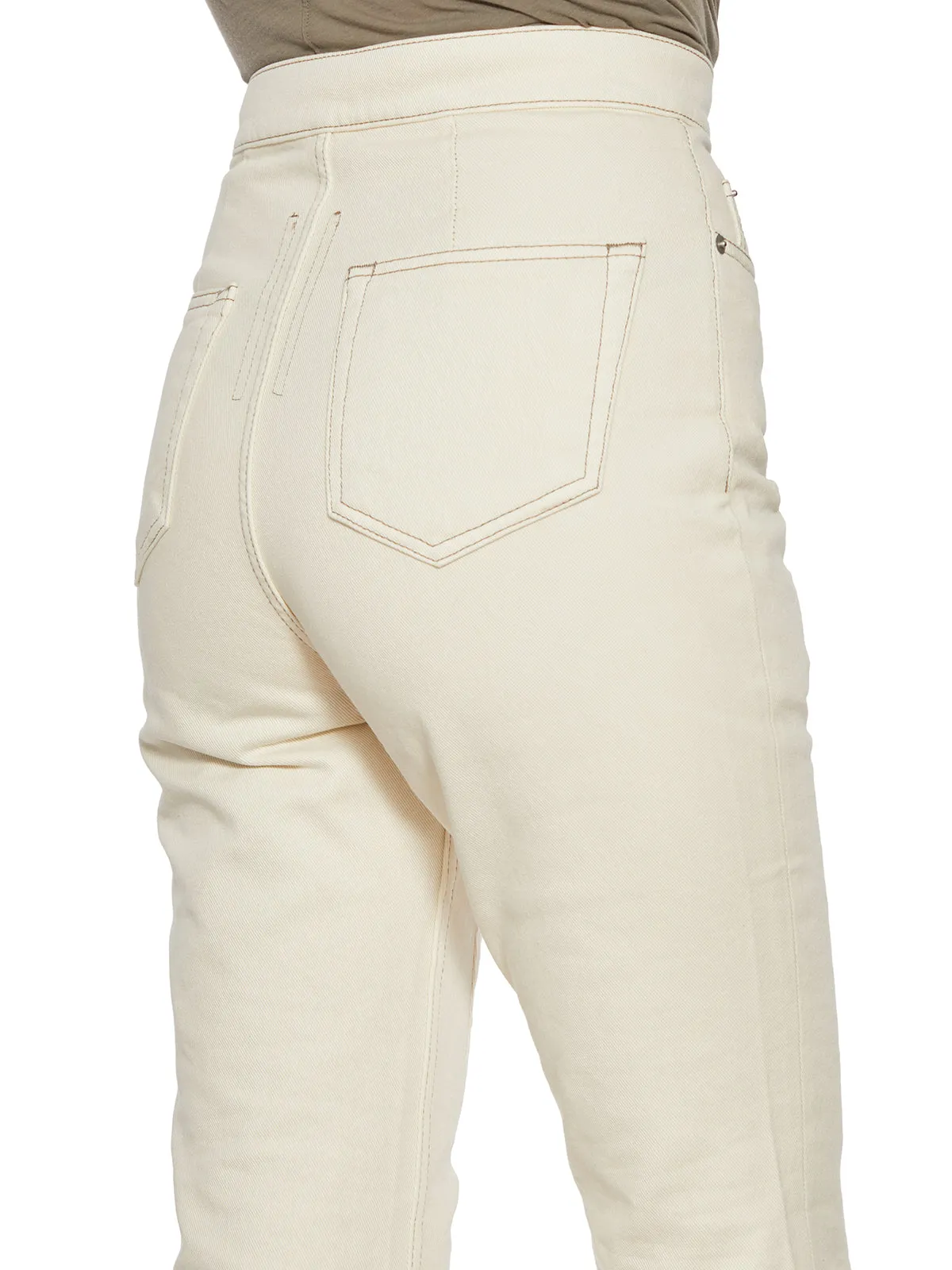 Rick Owens DRKSHDW Button Detailed Flared Jeans