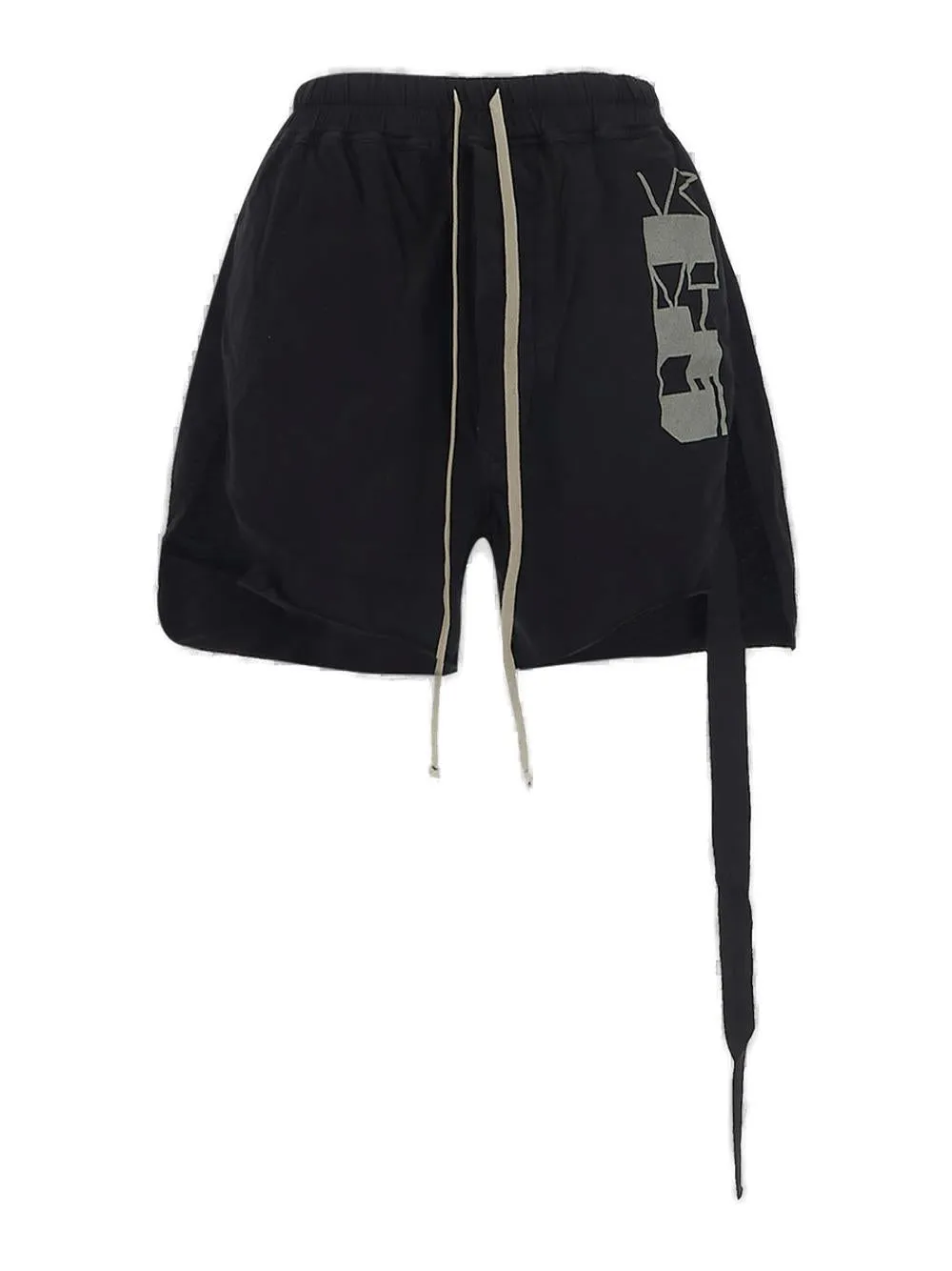 Rick Owens DRKSHDW Graphic Printed Drawstring Shorts