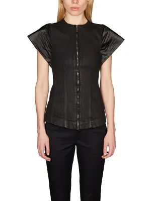Rick Owens DRKSHDW Zip-Up Denim Jacket