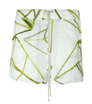 Rick Owens Fog High-Waist Shorts