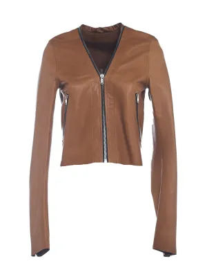 Rick Owens Leather Zipped Jacket