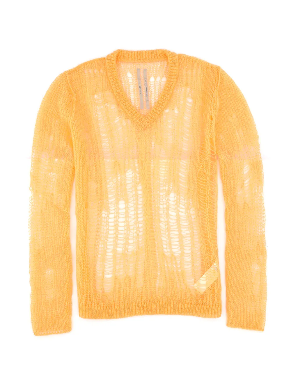 Rick Owens V-Neck Long-Sleeved Knit Top