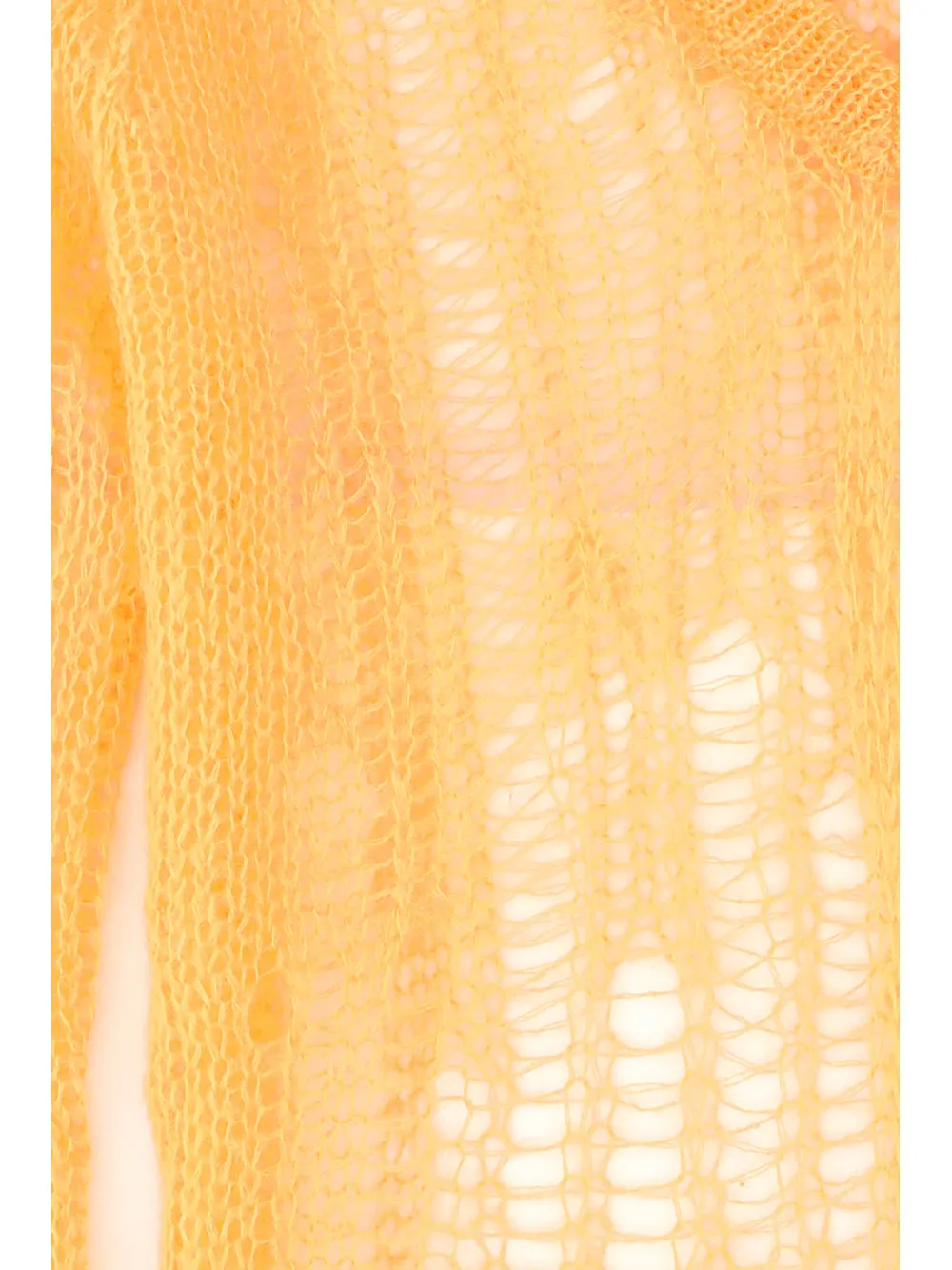 Rick Owens V-Neck Long-Sleeved Knit Top