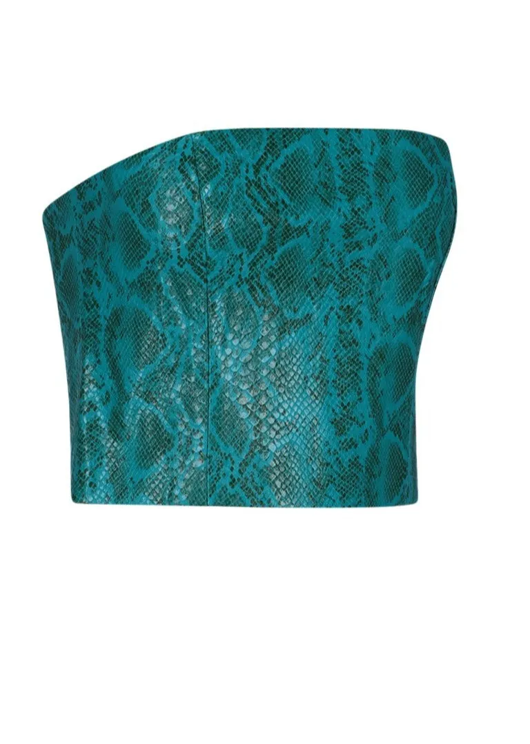 ROTATE Birger Chirstensen Back Zipped Cropped Tank Top