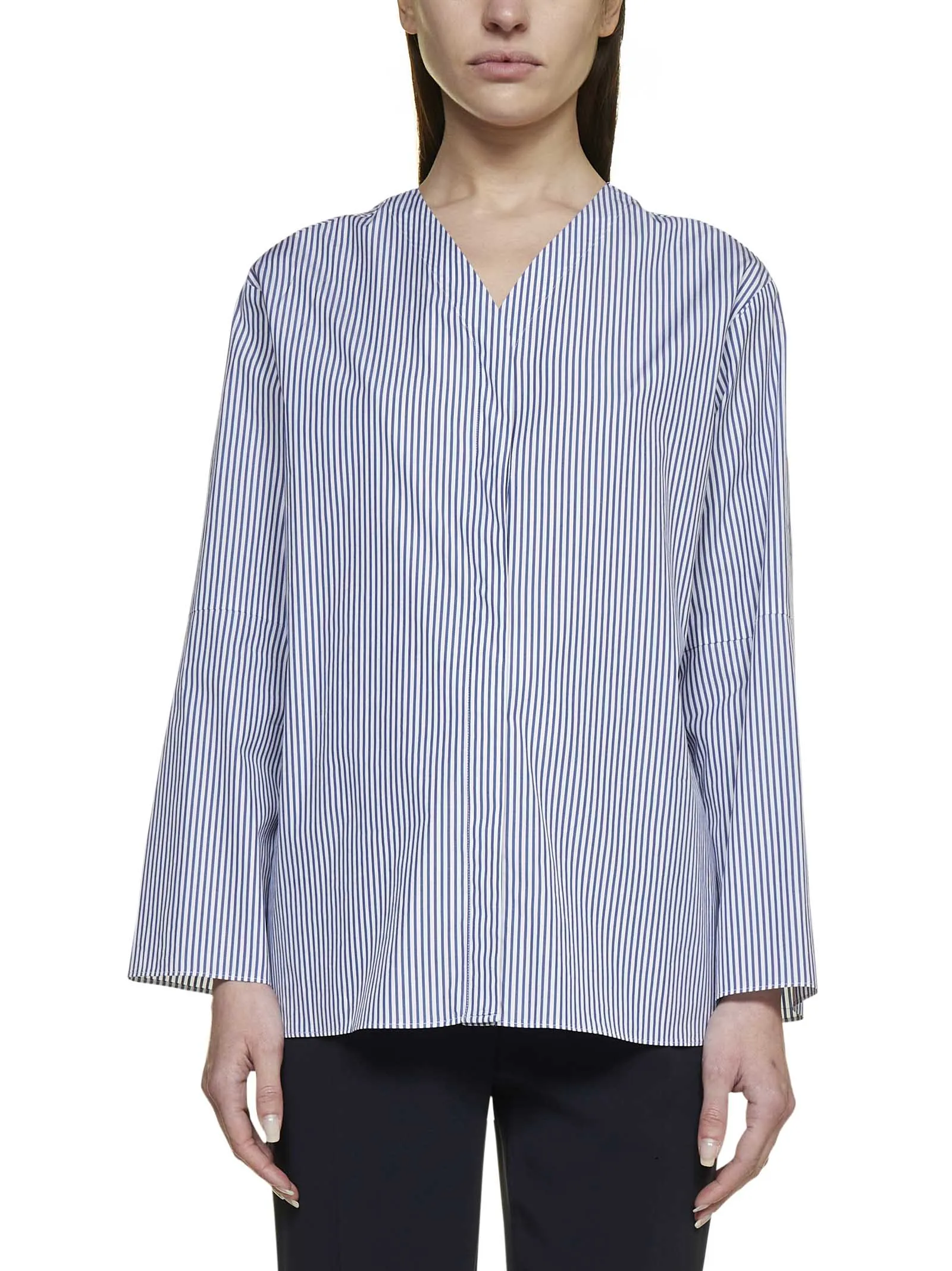 'S Max Mara Striped Long-Sleeved Top