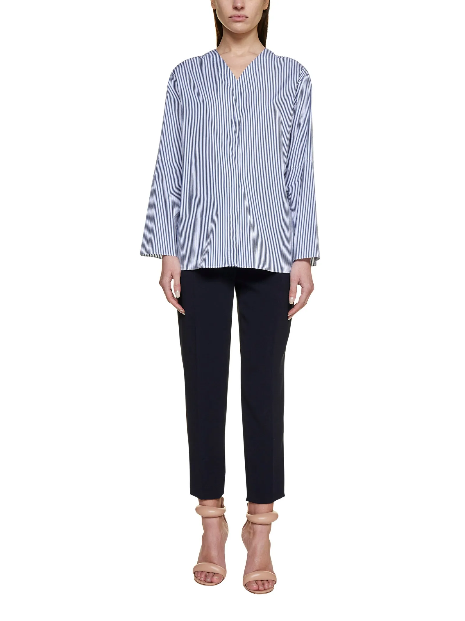 'S Max Mara Striped Long-Sleeved Top