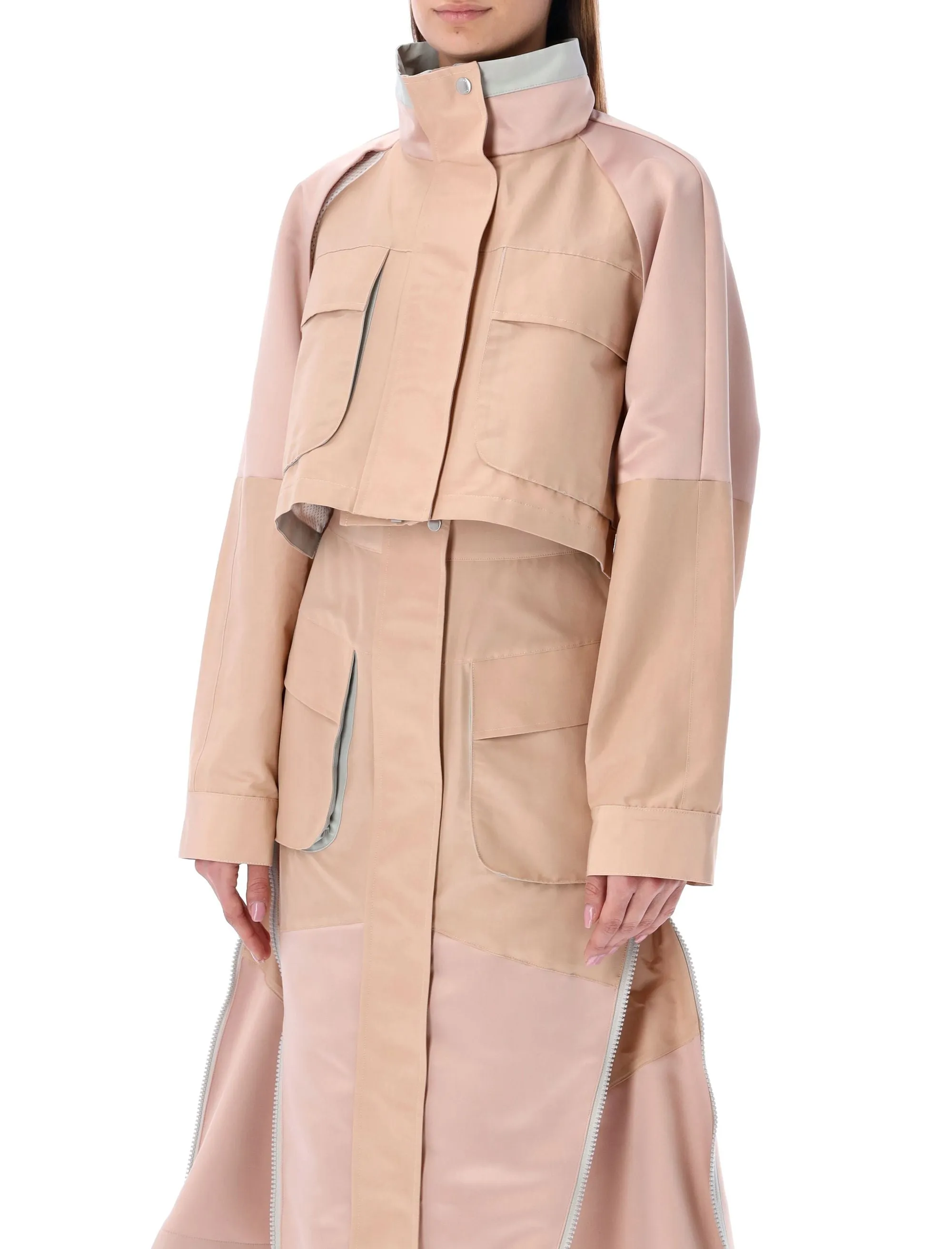 Sacai Long-Sleeved Cropped Jacket