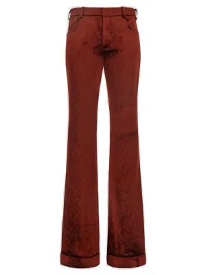 Saint Laurent Button Detailed Flared Trousers