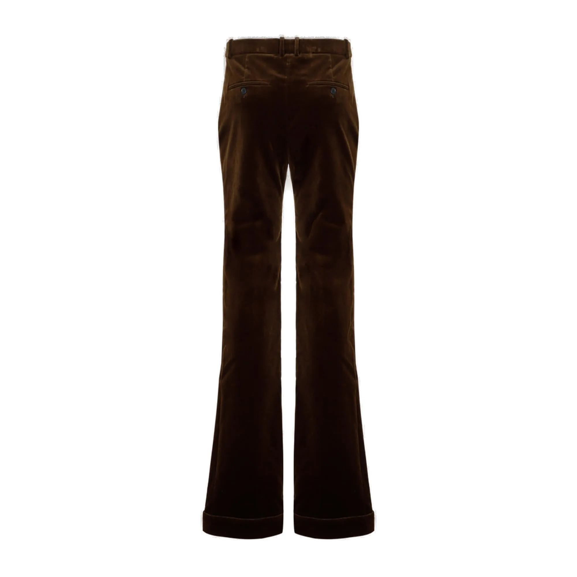 Saint Laurent Button Detailed Straight Leg Trousers