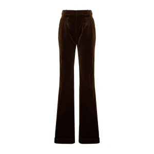 Saint Laurent Button Detailed Straight Leg Trousers