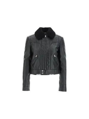 Saint Laurent Long-Sleeved Cropped Jacket