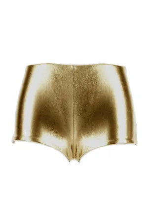 Saint Laurent Metallic-Effect Shorts