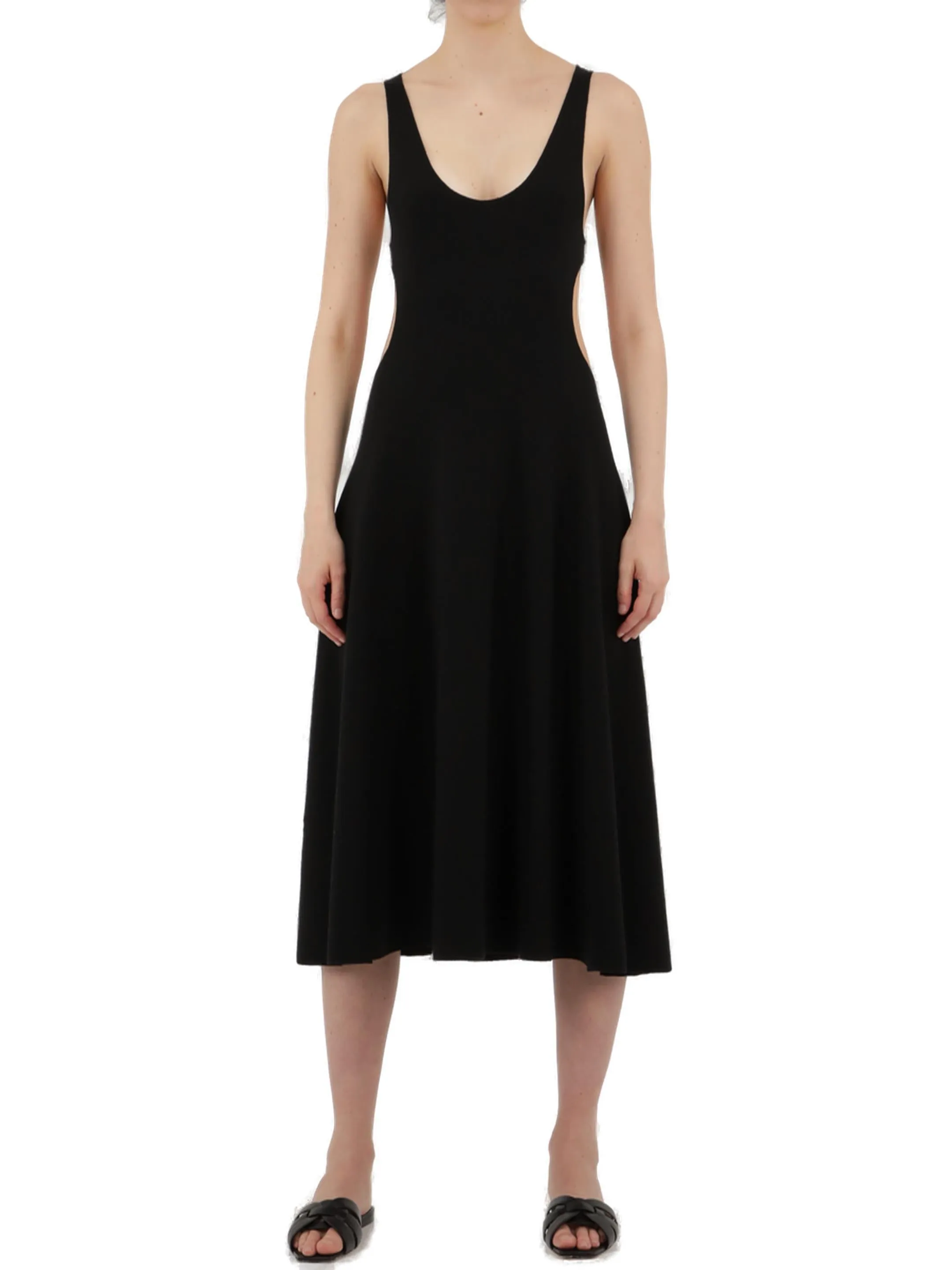 Saint Laurent Open-Back Sleeveless Dress