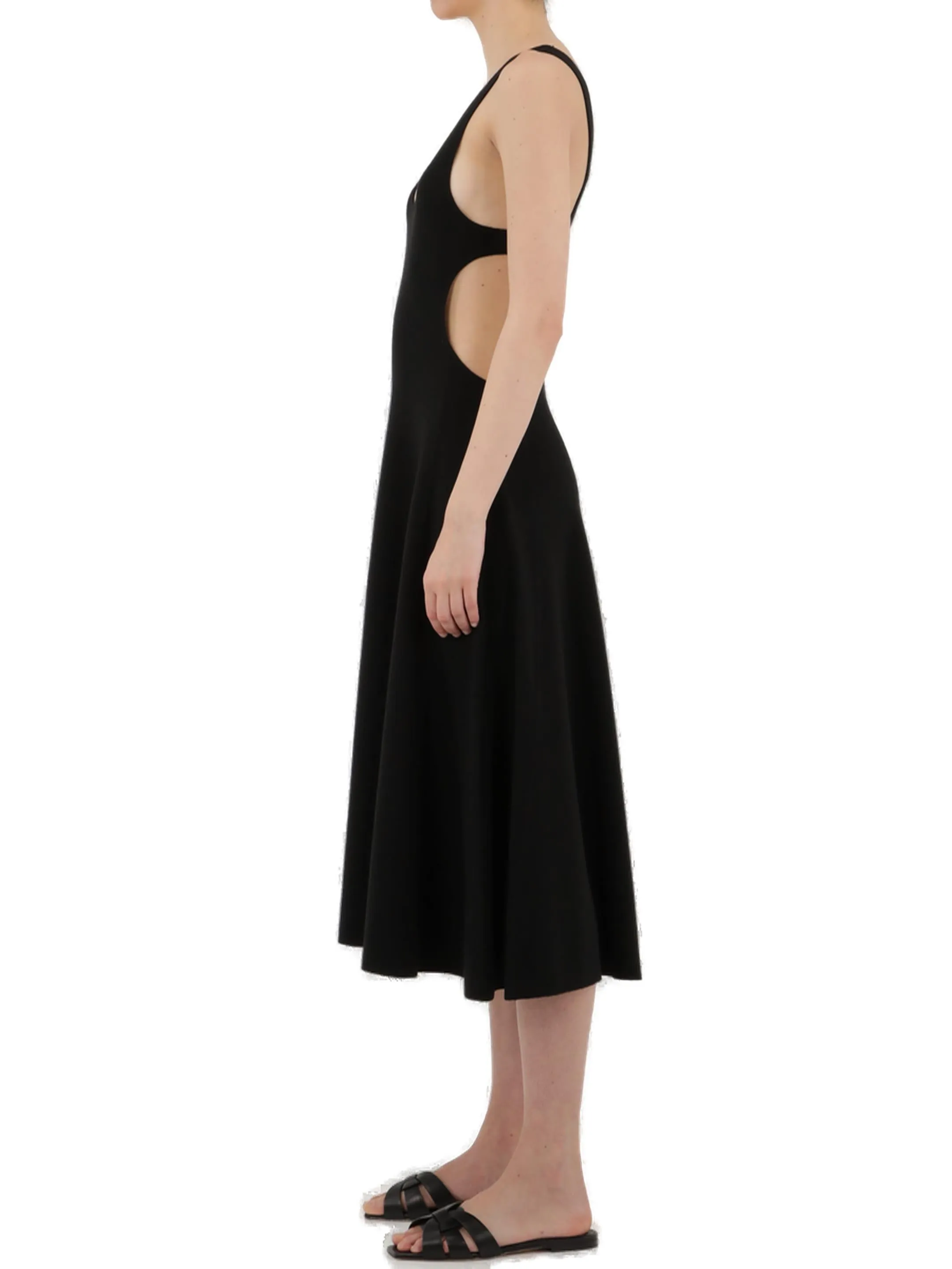 Saint Laurent Open-Back Sleeveless Dress