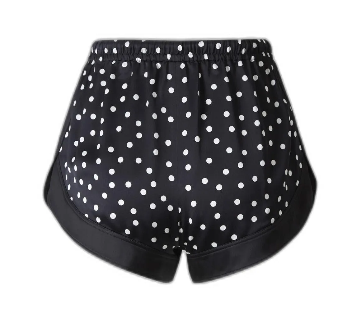 Saint Laurent Polka Dot High-Waisted Shorts